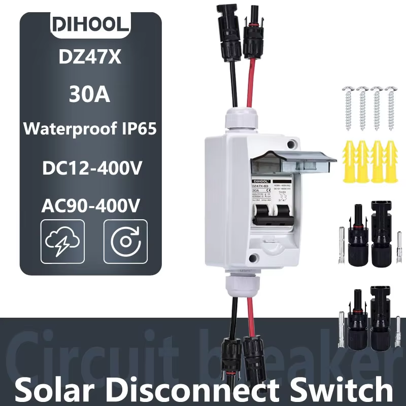 ソーラー切断スイッチ回路ブレーカーと防水ボックス 30A DC/AC400V Photovaltaic ガーデン電気 PV システムコンバイナボックス