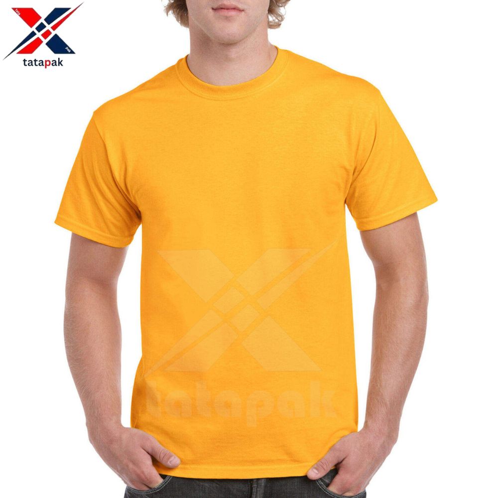 Men's 100% Cotton Solid Knitted T-Shirts Custom Embroidered/Printed High Quality Casual Wear Wholesale Supply 300g Fabric Quick
