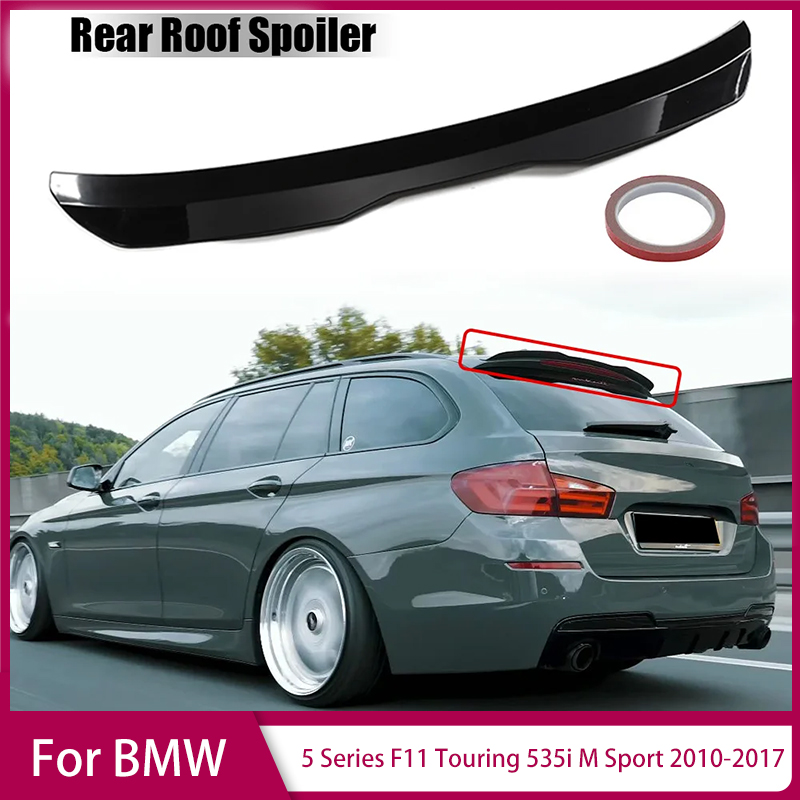 リアルーフリップスポイラー車のリアトランクスポイラーリップブーツウイングリップ BMW 5 シリーズ F11 ツーリング 535i M スポーツ 2010-2017 装飾