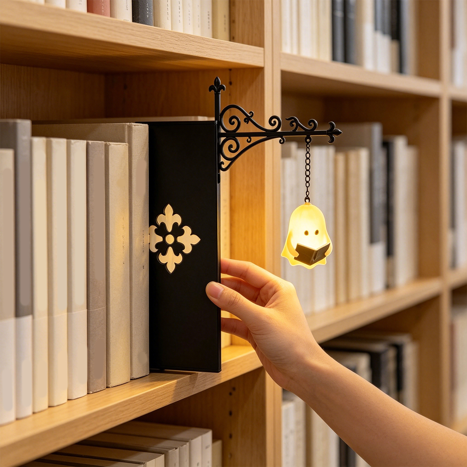 図書館ランタン装飾本棚照明レトロ図書館ランタン本棚ランプ多機能暖かい LED 常夜灯飾り