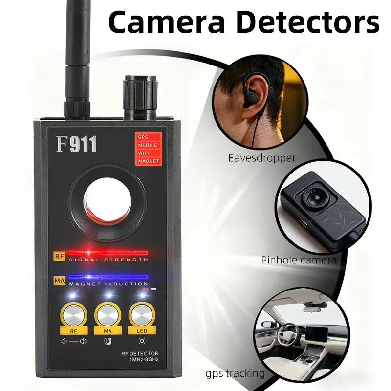 F911 隠しカメラ検出器、アンチスパイカメラファインダー、GPS トラッカー検出器、バグ