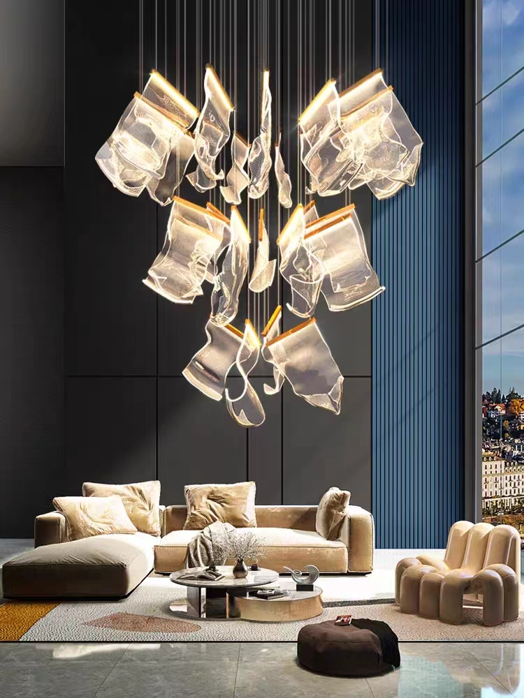 2026 新しいモダンな LED ファッショナブルなリビングルームの天井シャンデリアデュプレックス階段レストラン屋根裏部屋の家の装飾照明器具