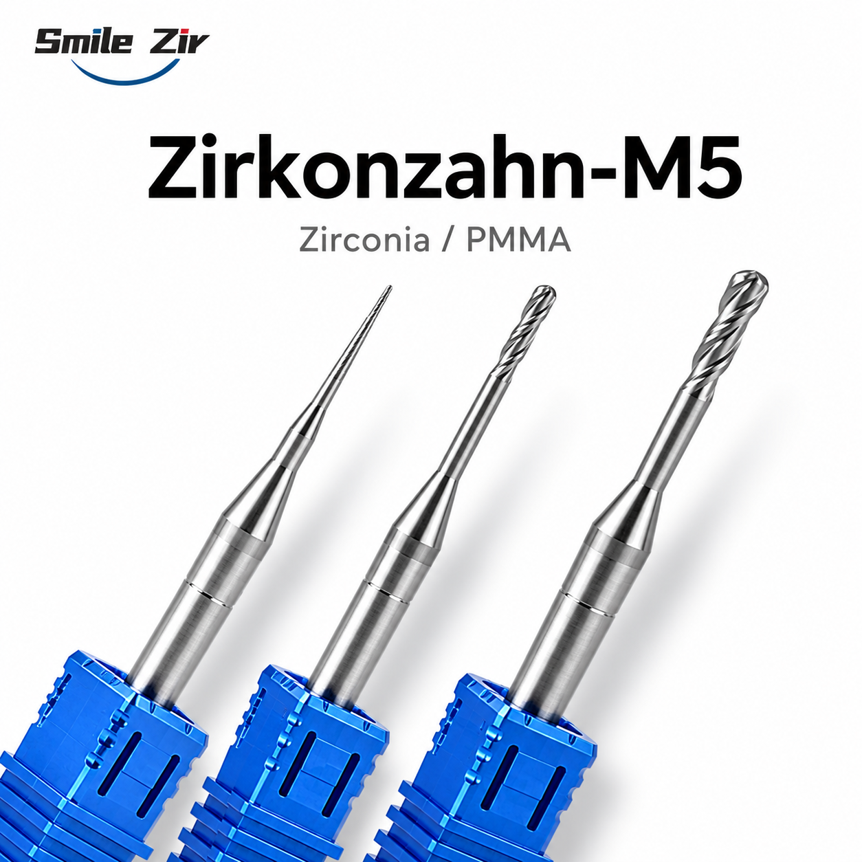 Zirkonzahn M1 M3 M5 フライスバーシャンク D3 ジルコニア PMMA 3 ミリメートルダイヤモンドコーティング DC NC CAD CAM フライス工作機械