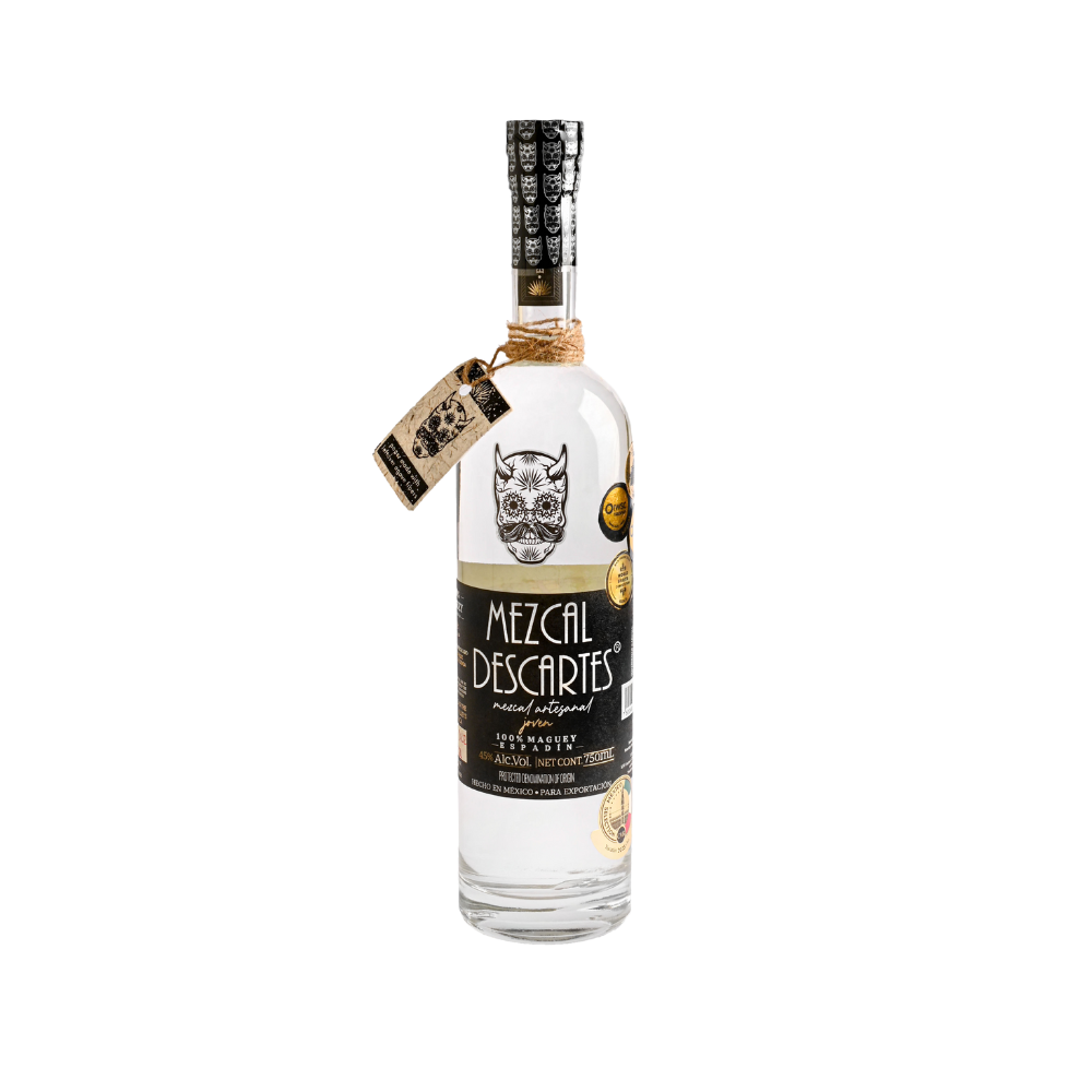 Mezcal Descartes 100% Agave Espadin Joven Artisanal 40% ABV 750ml