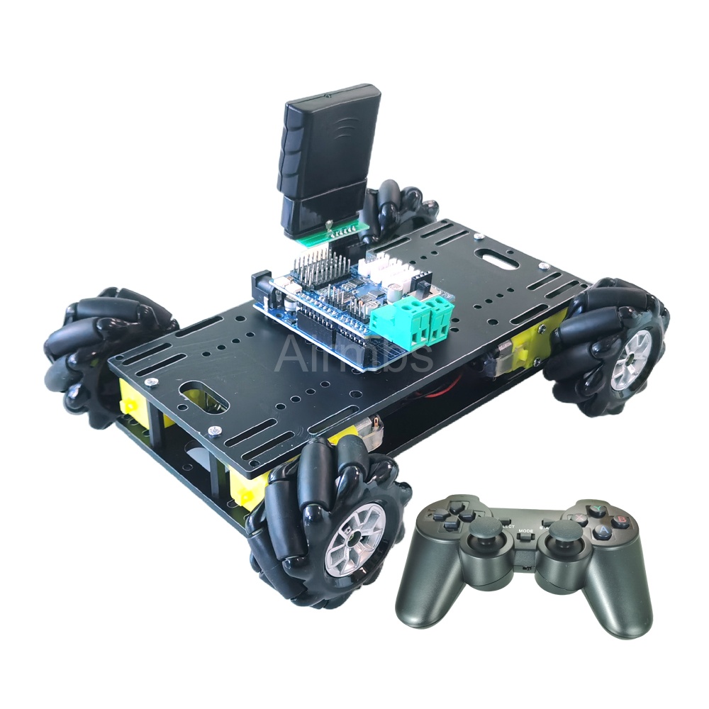 Arduino PS2 制御 4WD ミニオムニメカナムホイールロボットカーダブルアクリルシャーシ TT モーター DIY スターターキット