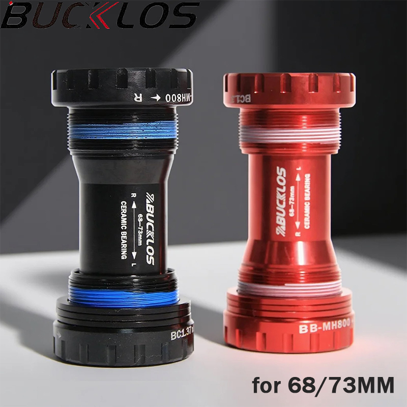 BUCKLOS セラミックベアリング BB68 バイクボトムブラケットシマノ BSA 68 ネジ付き BB ボトムブラケット 68/73 24 ミリメートル MTB ロードバイククランク BB