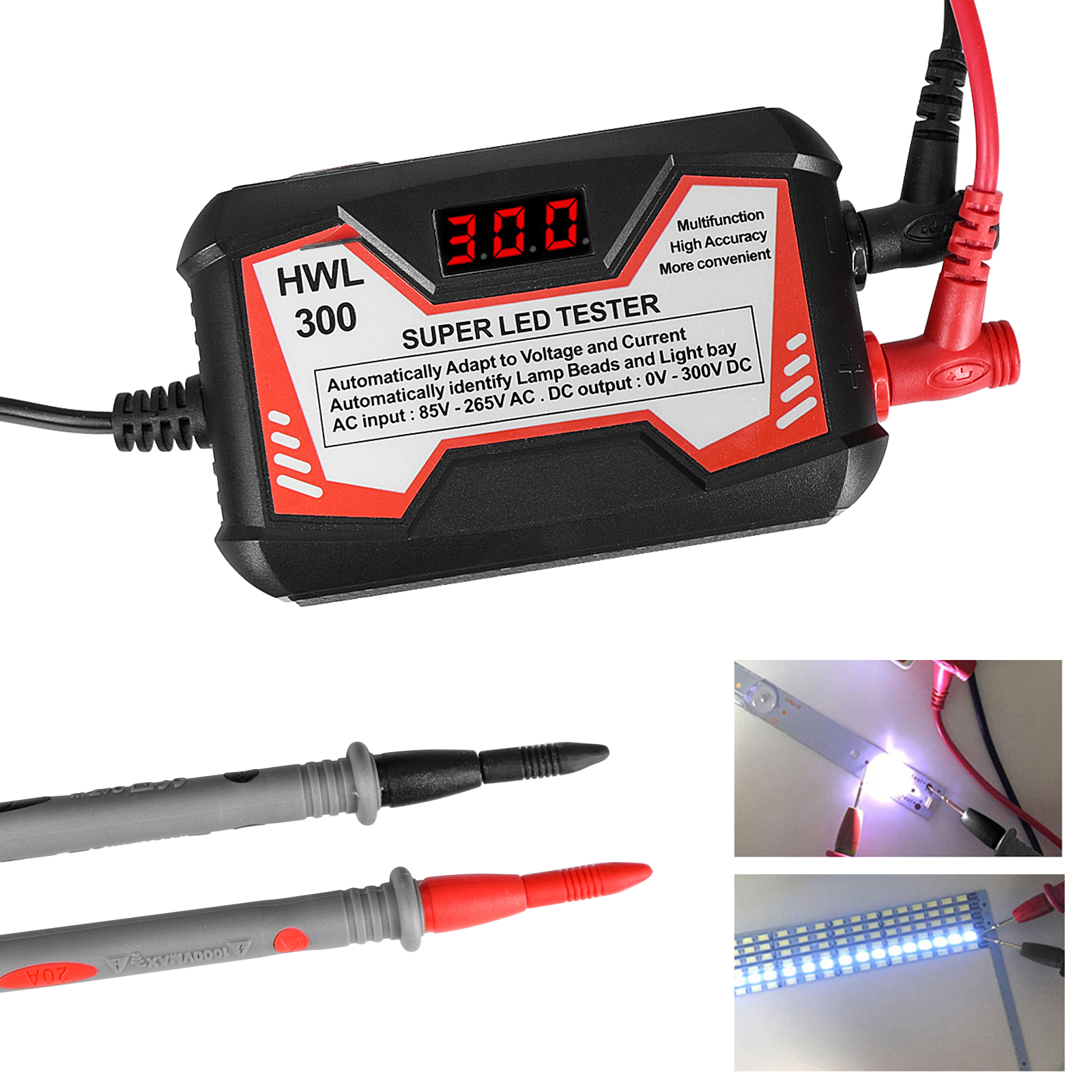 LEDテスター0-300V出力ビーズライトストリップテスターLCD TV保守検査テスター多目的ランプストリップビーズテスト