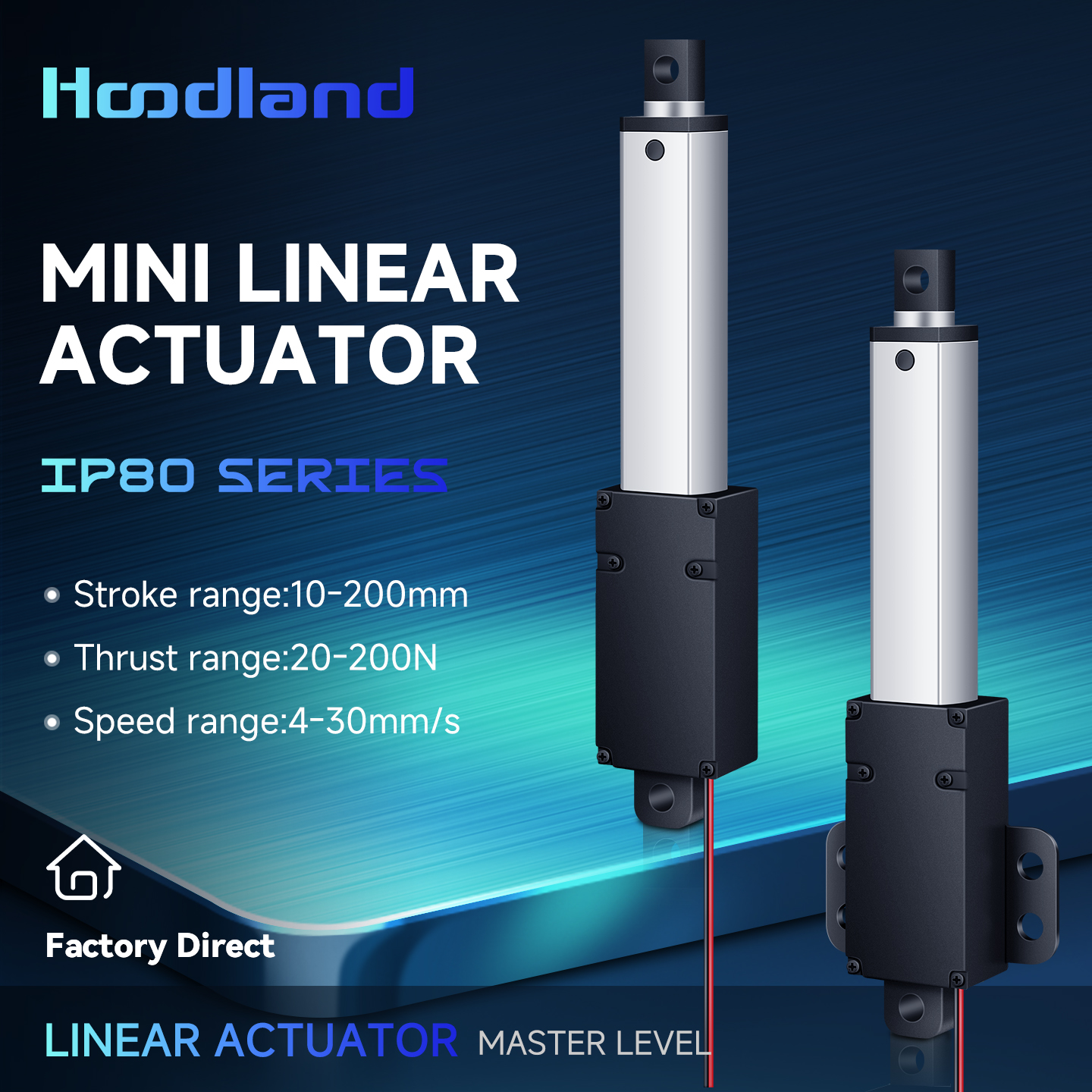 ミニ伸縮リニアアクチュエータ小型マイクロ 6V/12V/24VDC 電動リニアアクチュエータストローク範囲 10-200 ミリメートル強力な耐荷重