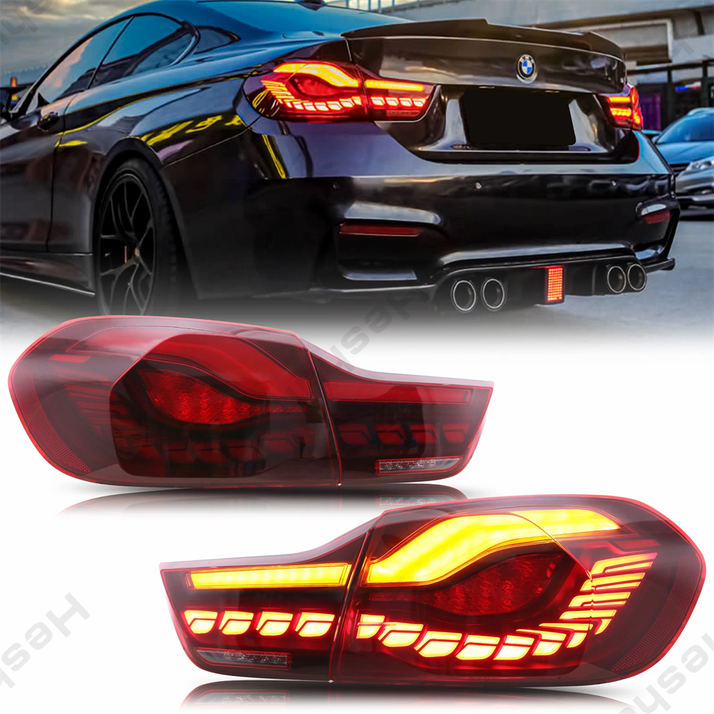 ペア LED テールライト BMW M4 420i 428i 430i 435i 440i 4 シリーズ F32 F82 F33 F83 2014-2020 OLED テールランプリアターンシグナルランプ