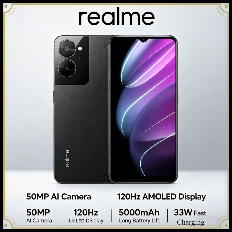 Realme V30 5G スマートフォン 6.5 "90Hz ディスプレイ 8GB RAM 128GB ROM 寸法 700 5000mAh 13MP デュアルカメラ顔/指紋ロック解除