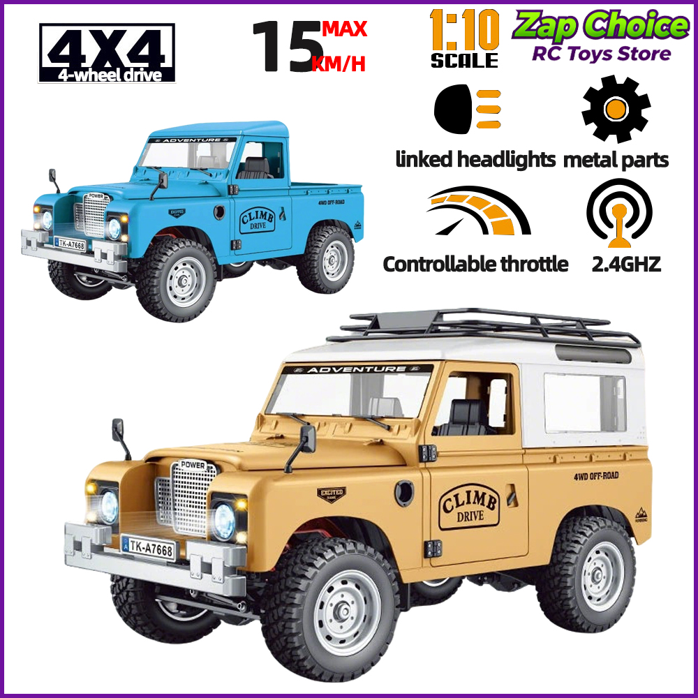 SG1010 SG1009 1/10 RC Rock Crawler RTR 4WD 2.4G Defender Off-Road Truck with LED Metal Chassis High Simulation Climbing Car Gift
