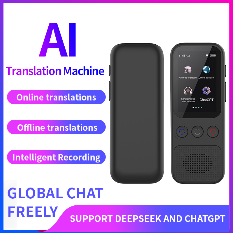 言語翻訳デバイスポータブル翻訳機 148 言語リアルタイム録音翻訳 WIFI Ai ChatGPT 翻訳機