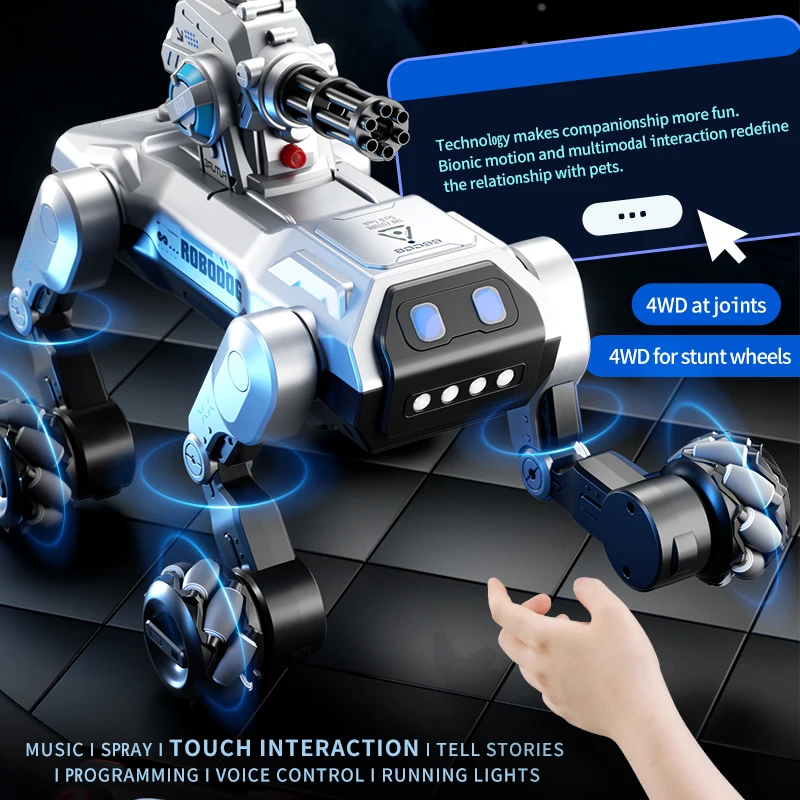 8WDスマートロボット犬、音声制御