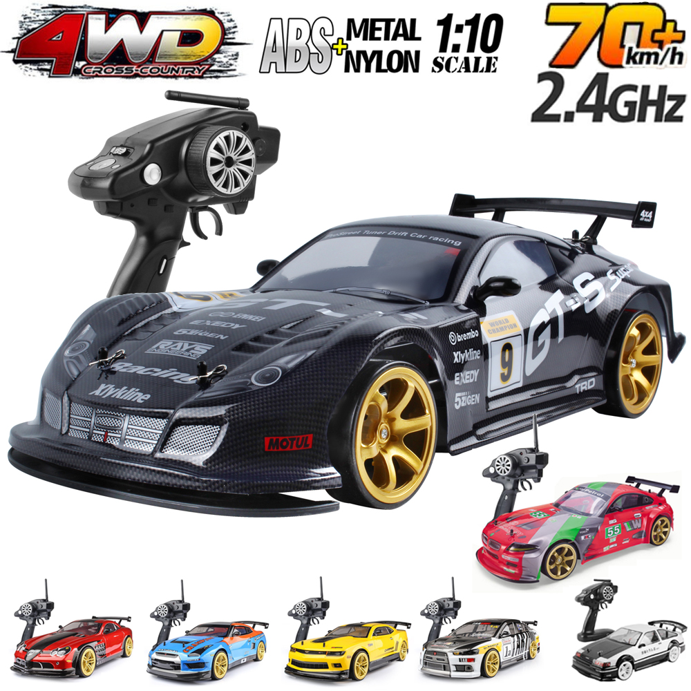 リモートコントロールカー 1:10 4wd 70km/H 高速ドリフトレーシング RC カーシミュレーション Gtr 車のおもちゃオフロード Rc カー子供のおもちゃ