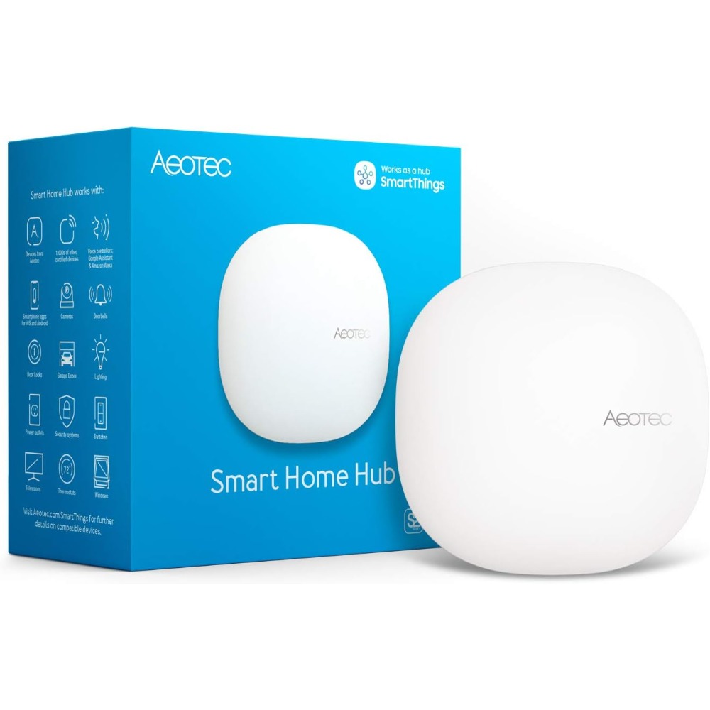 ベストセラーのスマート ホーム ハブは SmartThings Z-Wave Zigbee Matter Alexa Google アシスタント WiFi ゲートウェイと連携します