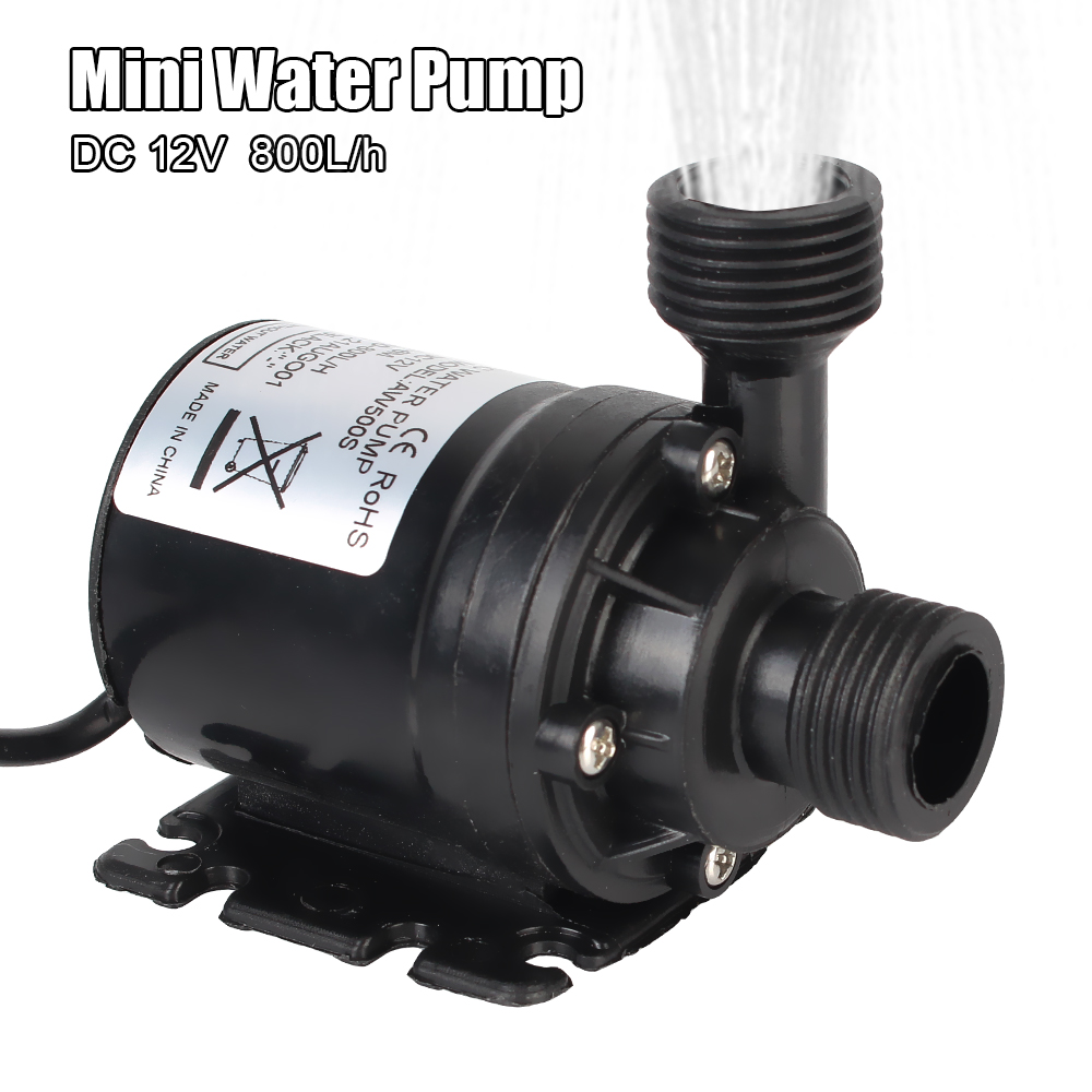超静音 800L/H 5 メートル DC 12V 24V 家庭用ポータブルブラシレスモーター水中ウォーターポンプ冷却システム噴水ヒーターミニ