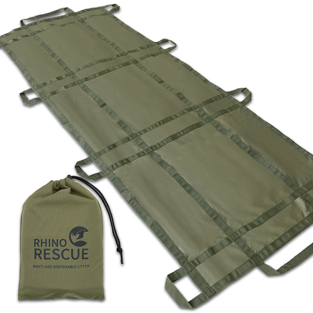 RHINO RESCUE 使い捨て緊急担架ポータブルレスキュー砂屋外キャンプ応急処置キット IFAK