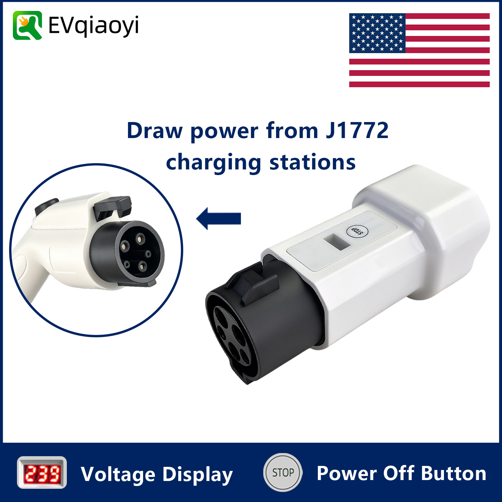 EVqiaoyi Type1 に Schuko ソケット EV アダプタ J1772 オス放電プラグ充電ステーションアクセサリー家庭用デバイスに電力を供給