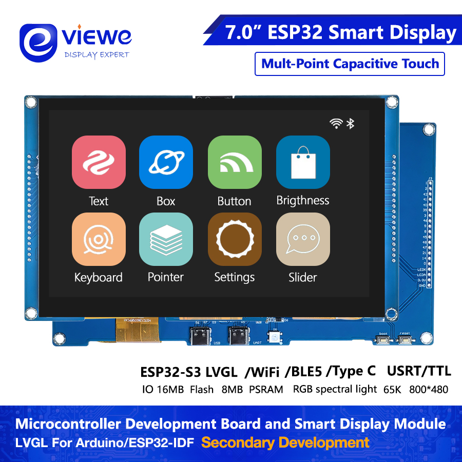 ESP32 S3 デュアルコア LVGL 7 インチ 5 インチ 4.3 インチ 4 インチ HMI 16M フラッシュ Ardu-ino WIFI