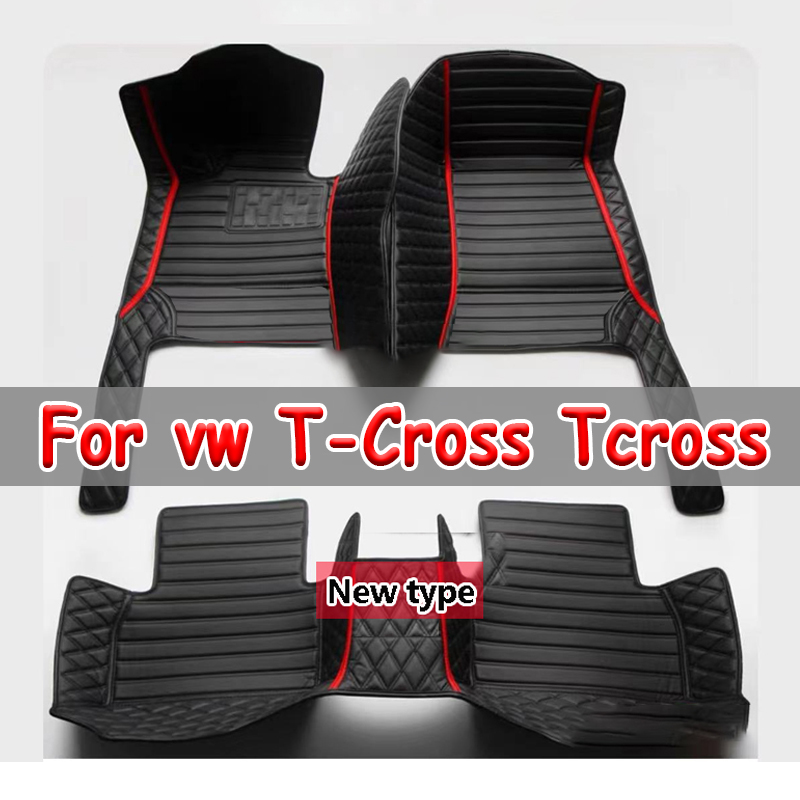 フォルクスワーゲン vw T-クロス Tcross 2023 2022 2021 2020 2019 2018 車のフロアマットカーペット部品カバーオートインテリアアクセサリー