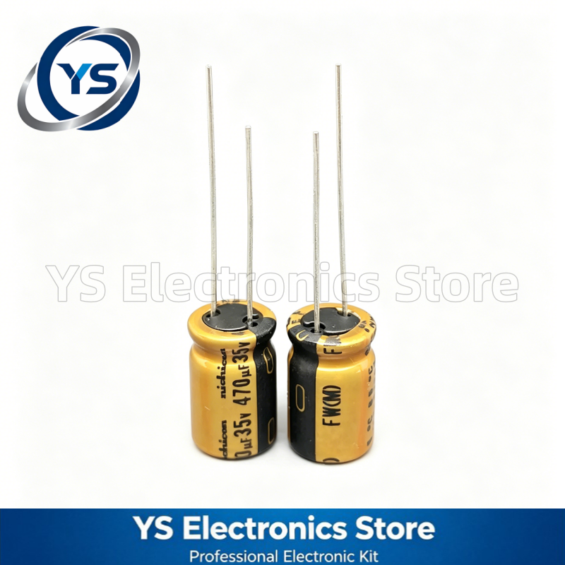 10-200 個 35V470UF ニチコン FW シリーズ 10X16mm Hi-Fi オーディオ電解コンデンサ UFW1V471MPD 470UF35V 35V 470UF オリジナルと新