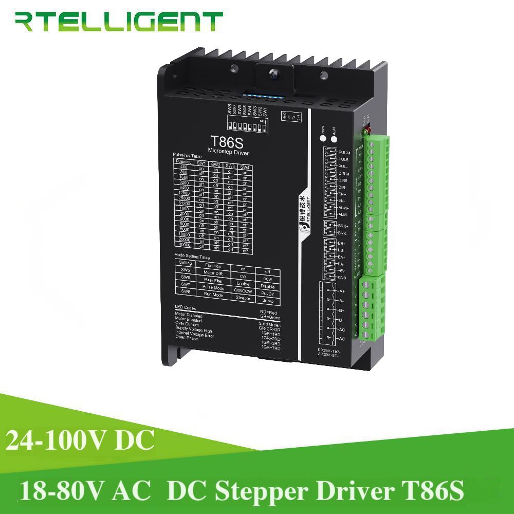 Rtelligent Nema 34 T86S 閉ループ ステッピング モーター ドライバー ステッピング モーター ルーター 3D プリンター切断機用