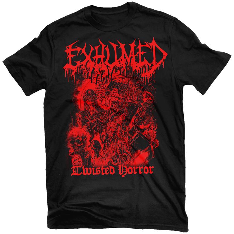 EXHUMED ツイステッド ホラー T シャツ NEW リラプス レコード TS4614