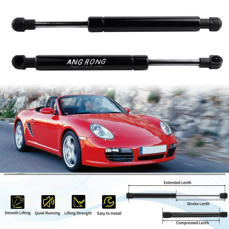 2 個フロントボンネットフードガスサポートストラット 96-05 ポルシェ 911 996 ボクスター 986 560N