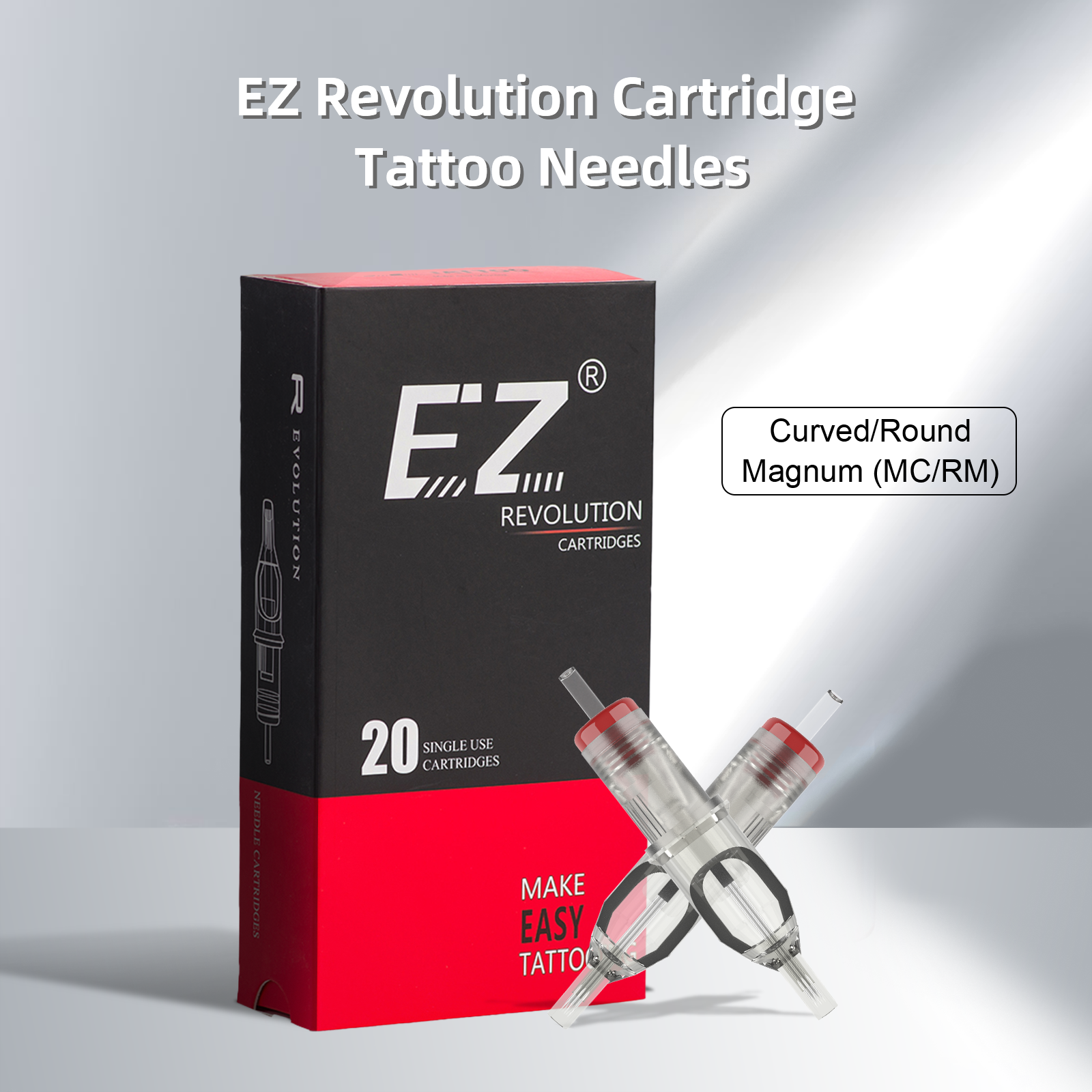 EZ Revolution カートリッジ タトゥーニードル カーブマグナム MC RM