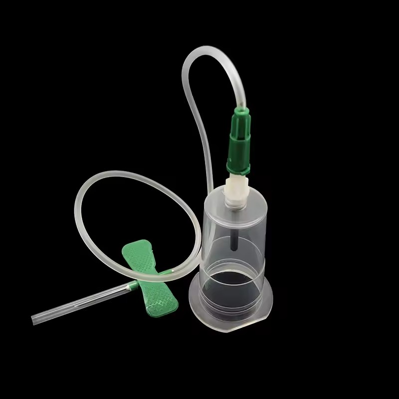 使い捨て安全真空採血セット（50セット/ロット）、蝶形針ホルダー付き、頭皮静脈セット（ペット医療用）