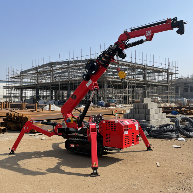 Factory Price Hydraulic Spider Crane With CE Certification For Indoor Maintenance Outdoor Installation Tight Area Lifting Work