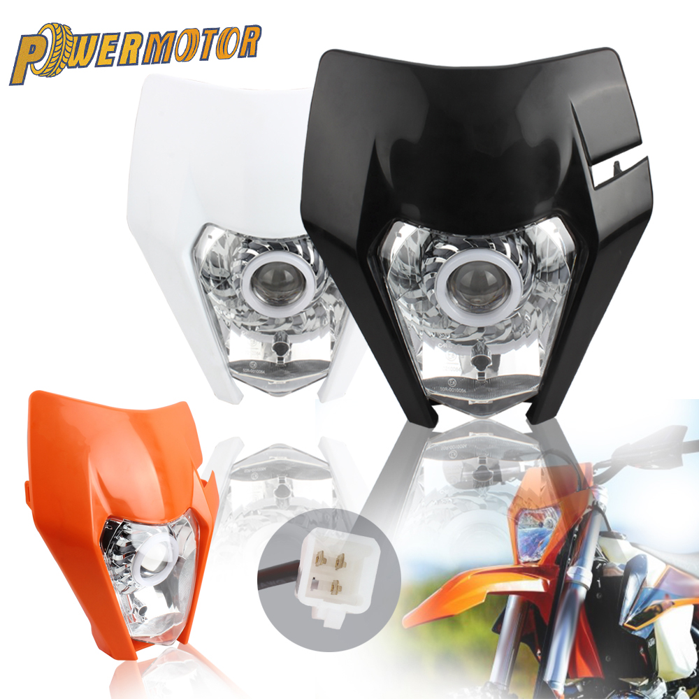 For KTM Led Headlight Plate Motorcycle Headlight EXC XC SX EXCF XCW SXF 125 To 500 2018-2023 Supermoto Enduro Motocross Headlamp