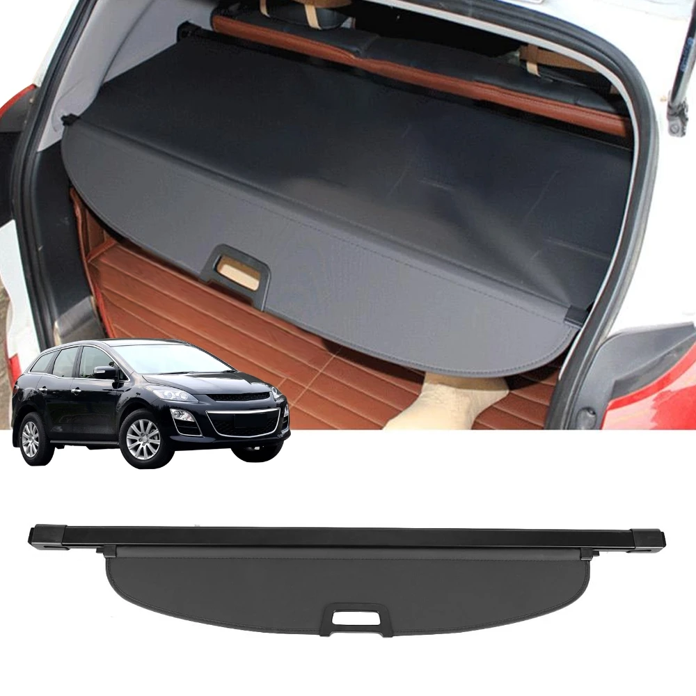 トランクプライバシーカーゴカバー マツダ CX-7 2007-2012 格納式リアカーゴ収納ラック 荷物セキュリティシールドシェード