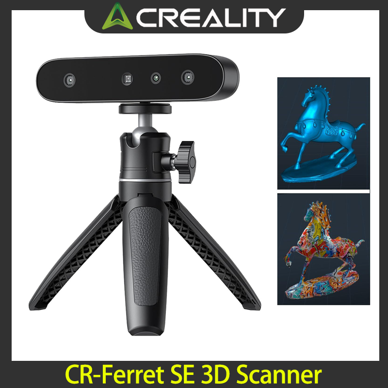 Creality CR-Ferret SE 3D スキャナー 3D プリント用、手ぶれ補正、0.1mm 精度、30FPS スキャン速度、フルカラー アップグレードされたデスクトップ