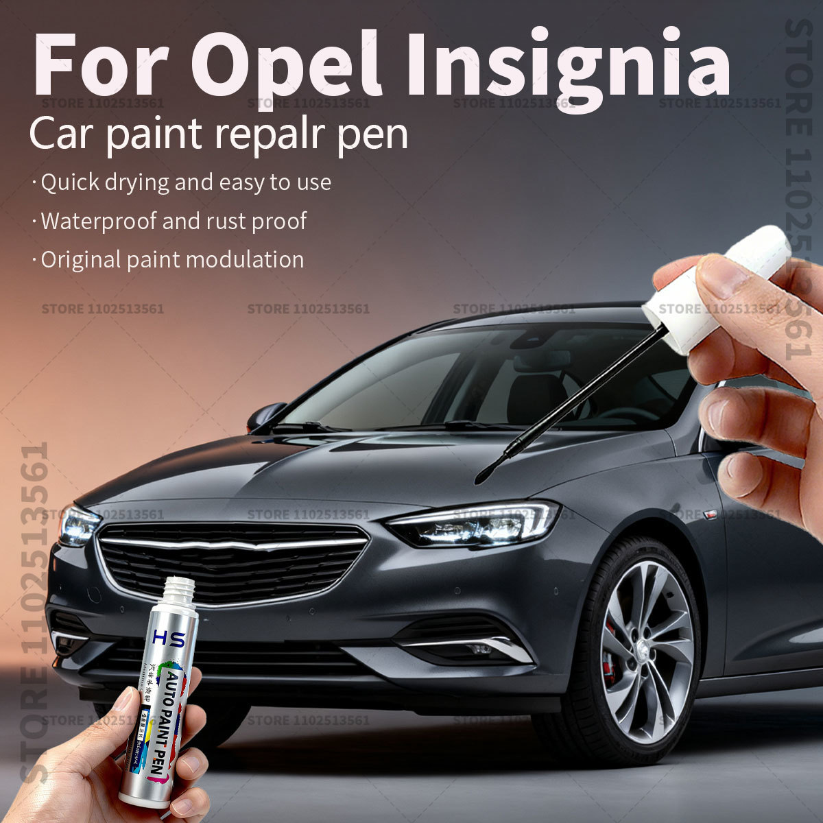 車の塗装修理ペンオペル記章タッチアップスクラッチリムーバー DIY オートアクセサリーホワイトココアブラウン 14 ルクソールブルーパールブラック