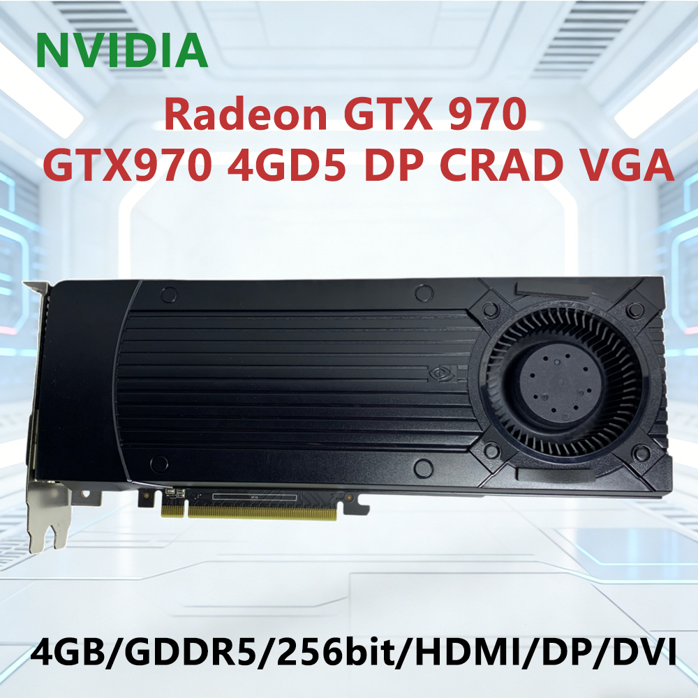 GTX 970 4GB GPU NVIDIA GTX970 4GD5 DP CRAD VGA グラフィックカード GDDR5 256ビット PCI-E 3.0 HEMI DP DVI デスクトップPC用