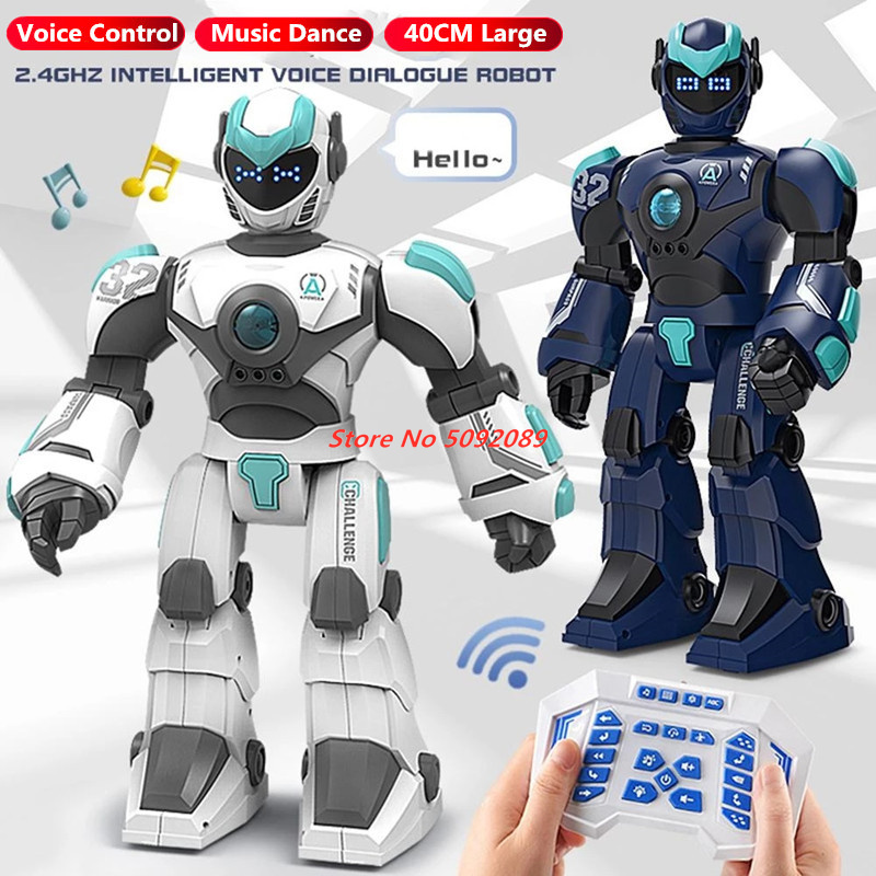 40 センチメートル大型スマート音声 RC ロボットジェスチャー誘導プログラムマシン音楽ダンスリモコンロボット子供ペット友人ギフトおもちゃ