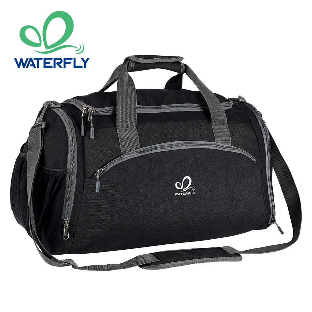 WATERFLY トラベルダッフルバッグ 防水 折りたたみ式 軽量 荷物バッグ トートバッグ 飛行機 旅行 キャンプ ハイキング ジム用