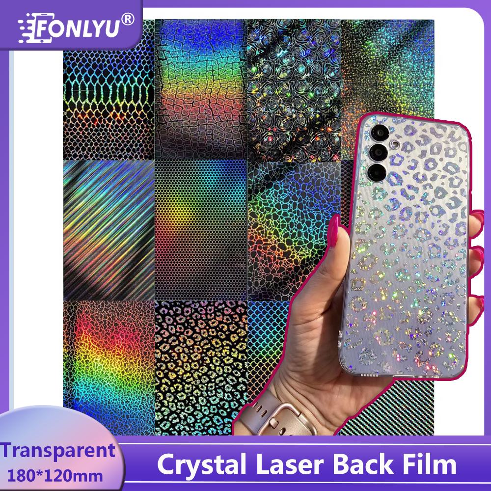FONLYU 透明レーザーバックフィルムステッカースキン 180*120 ミリメートルすべてのモデルシート携帯電話 TPU ヒドロゲルカッター機プロッタ
