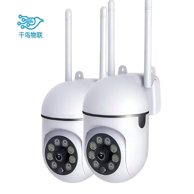 屋外ワイヤレスセキュリティ IP カメラ 4K 8MP HD デュアルレンズ外部 Wifi PTZ カメラ自動追跡街頭監視カメラ 360pro