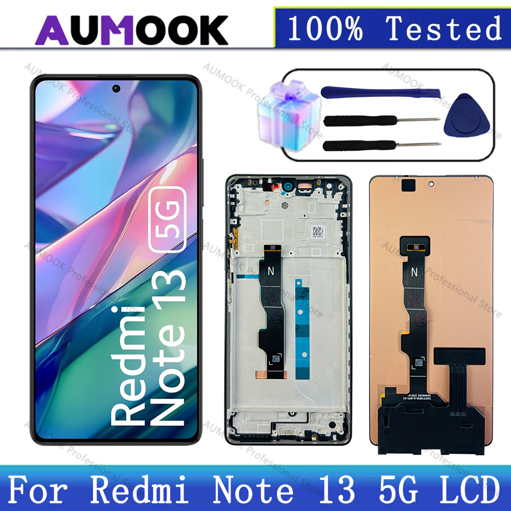 新しいテスト済み Xiaomi Redmi 注 13 2312DRAABG 液晶ディスプレイタッチスクリーン Redmi 注 13 5 グラム 2312DRAABI 液晶画面の交換