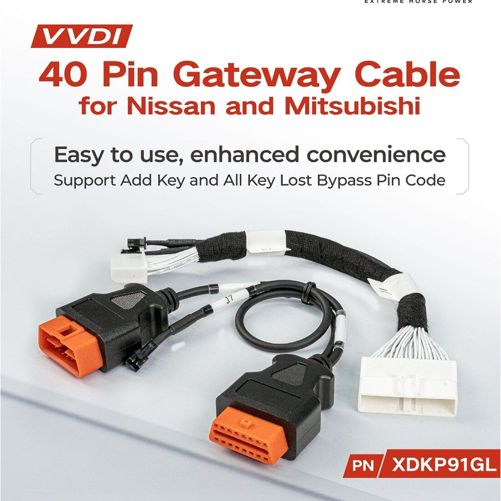 Xhorse VVDI XDKP91GL アダプターケーブル日産三菱 40 ピンゲートウェイ