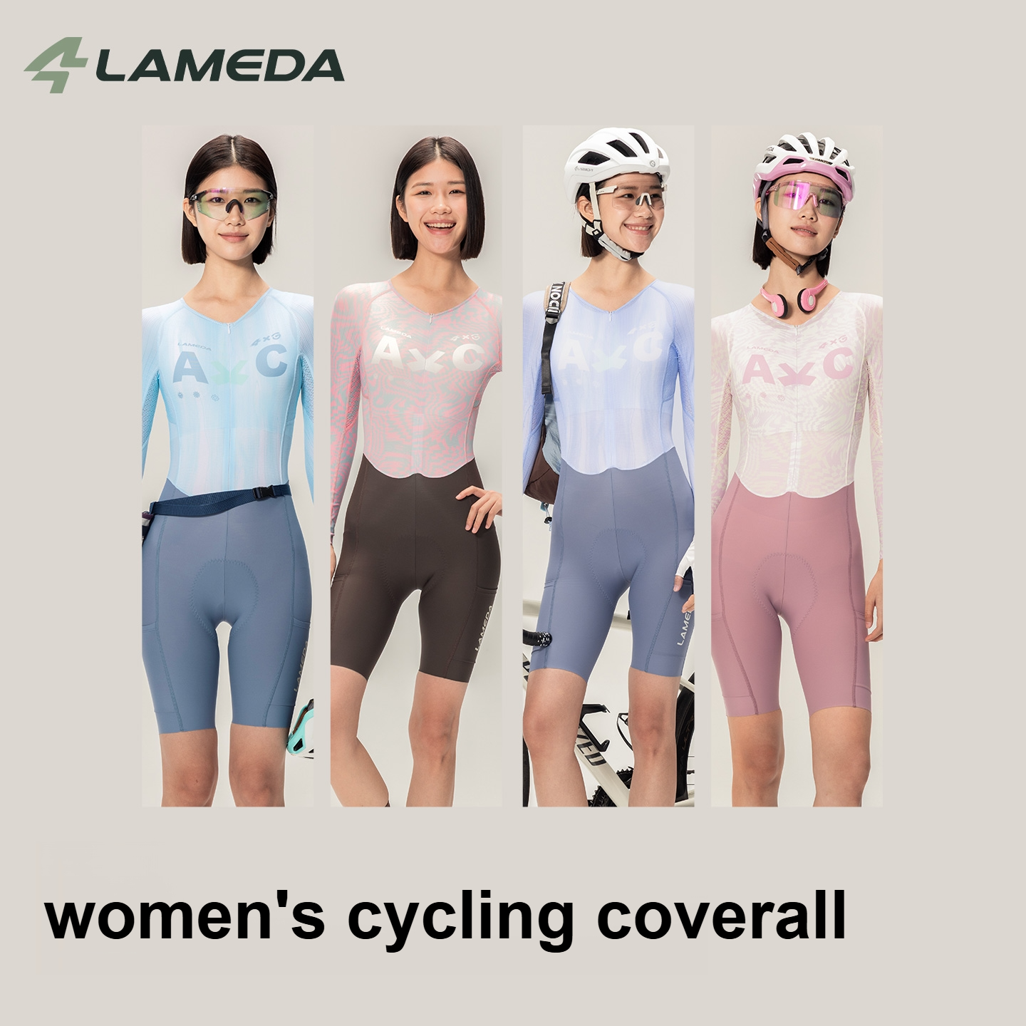 Lameda 女性のサイクリング衣装速乾性サイクリングジャージ高弾性通気性女性のスーツサイクリングカバーオール服