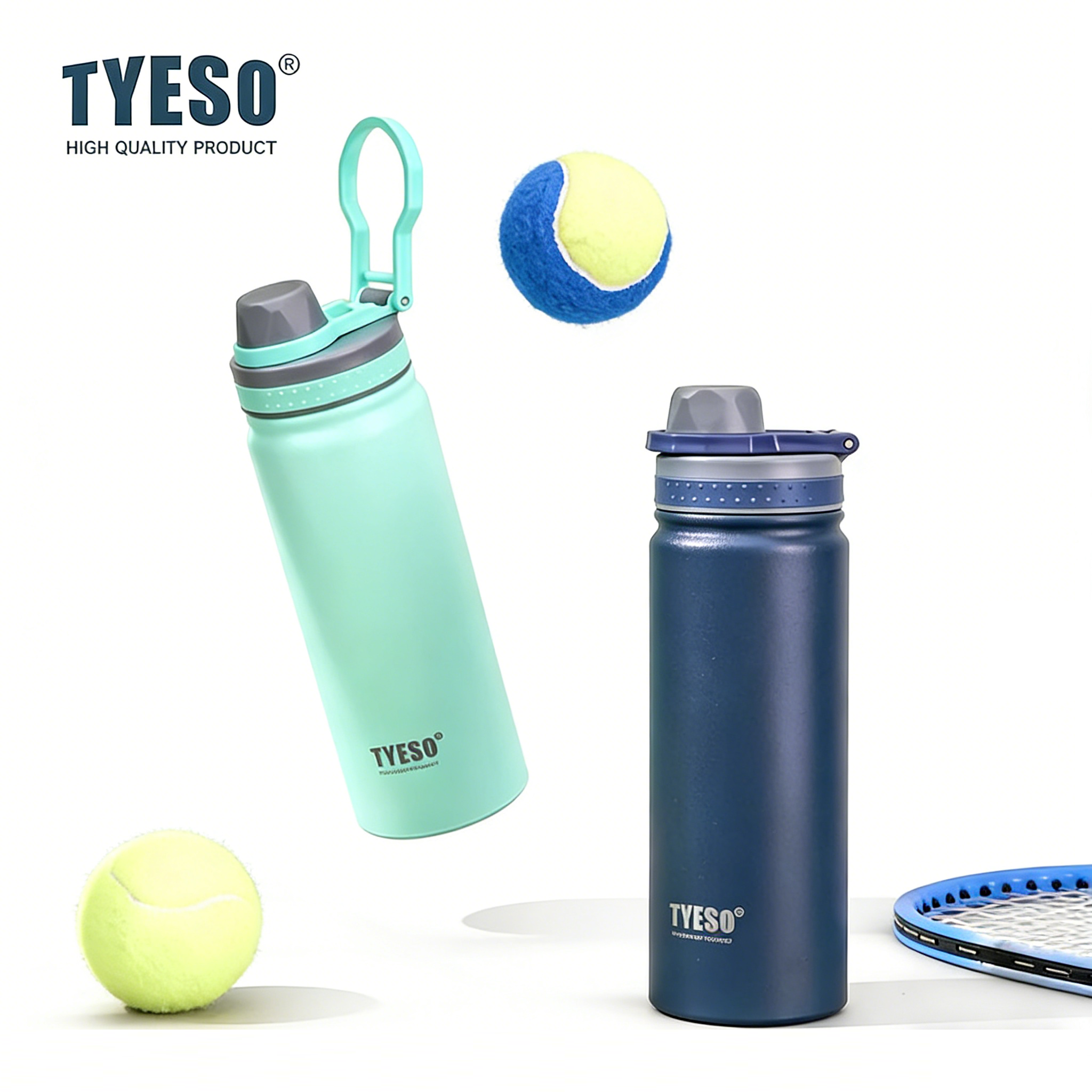Tyeso 530/750ML Thermos Bottle Stainless Steel Vacuum Flask Travel Cup Insulated Water Bottle Sport Thermal Cup Mug Hot Cold Mug