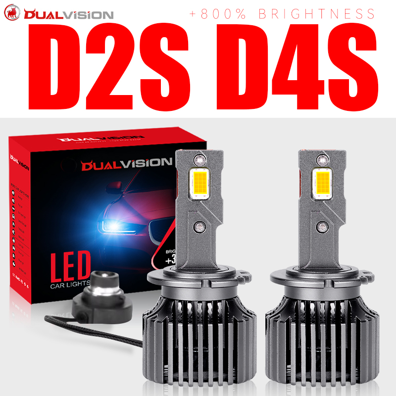 Bullvision D2S D4S LED ヘッドライト HID D1S D3S D5S D8S D1R D2R D3R D4R 両面 9570 CSP チップ Canbus EMC 6500K 2 個車のライト