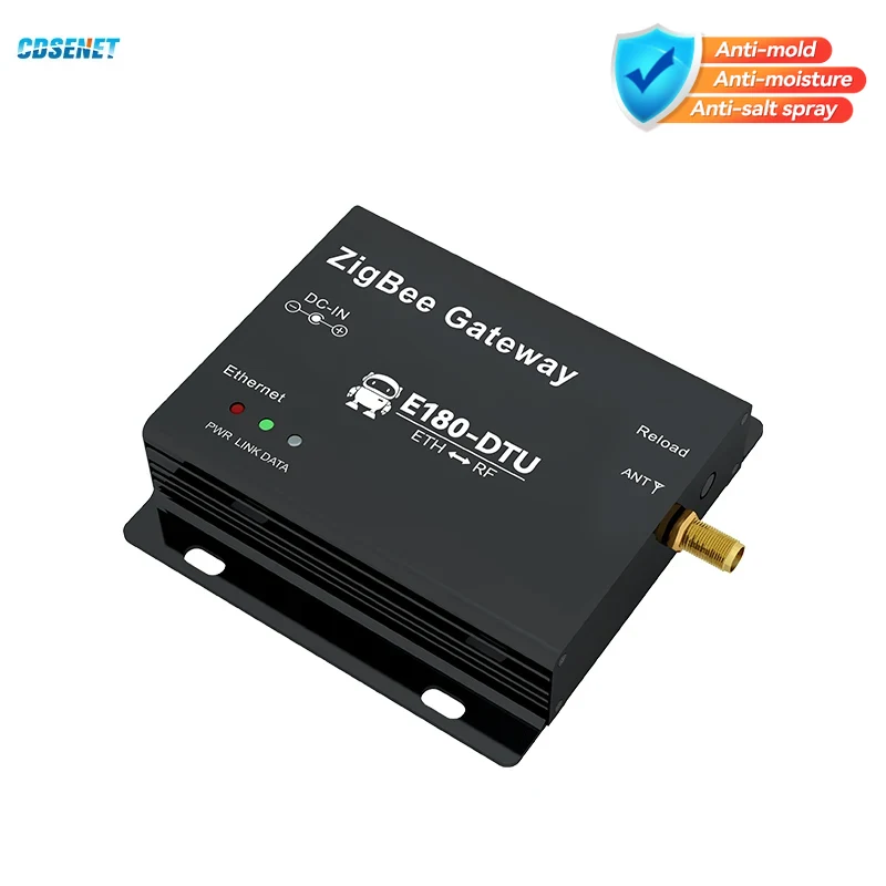 Zigbee ゲートウェイ RF からイーサネット CDSENET E180-DTU(Z20-ETH) 20dbm 1.3km Zigbee3.0 TCP UDP HTTP MQTT AT コマンド スター/メッシュ ネットワーク