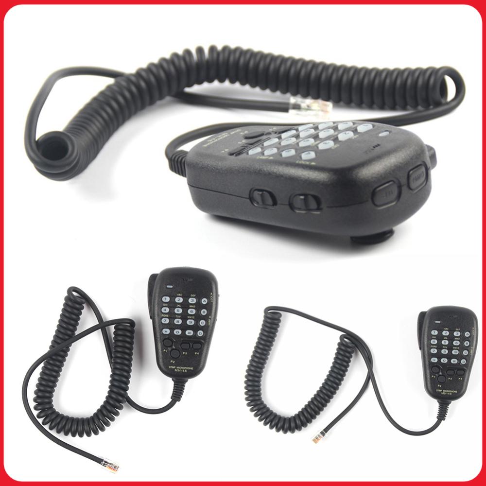 MH-48 マイクスピーカー 4 プログラム可能なキー 6 ピン DTMF ラジオマイク Yaesu 携帯ラジオ FT-8800R FT-8900R FT-7900R 用