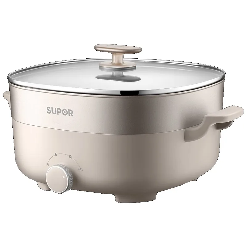 220V Supor 電気鍋家庭用電気ポット炒めシチュー調理電気鍋バーベキュー多機能統合鍋 6L