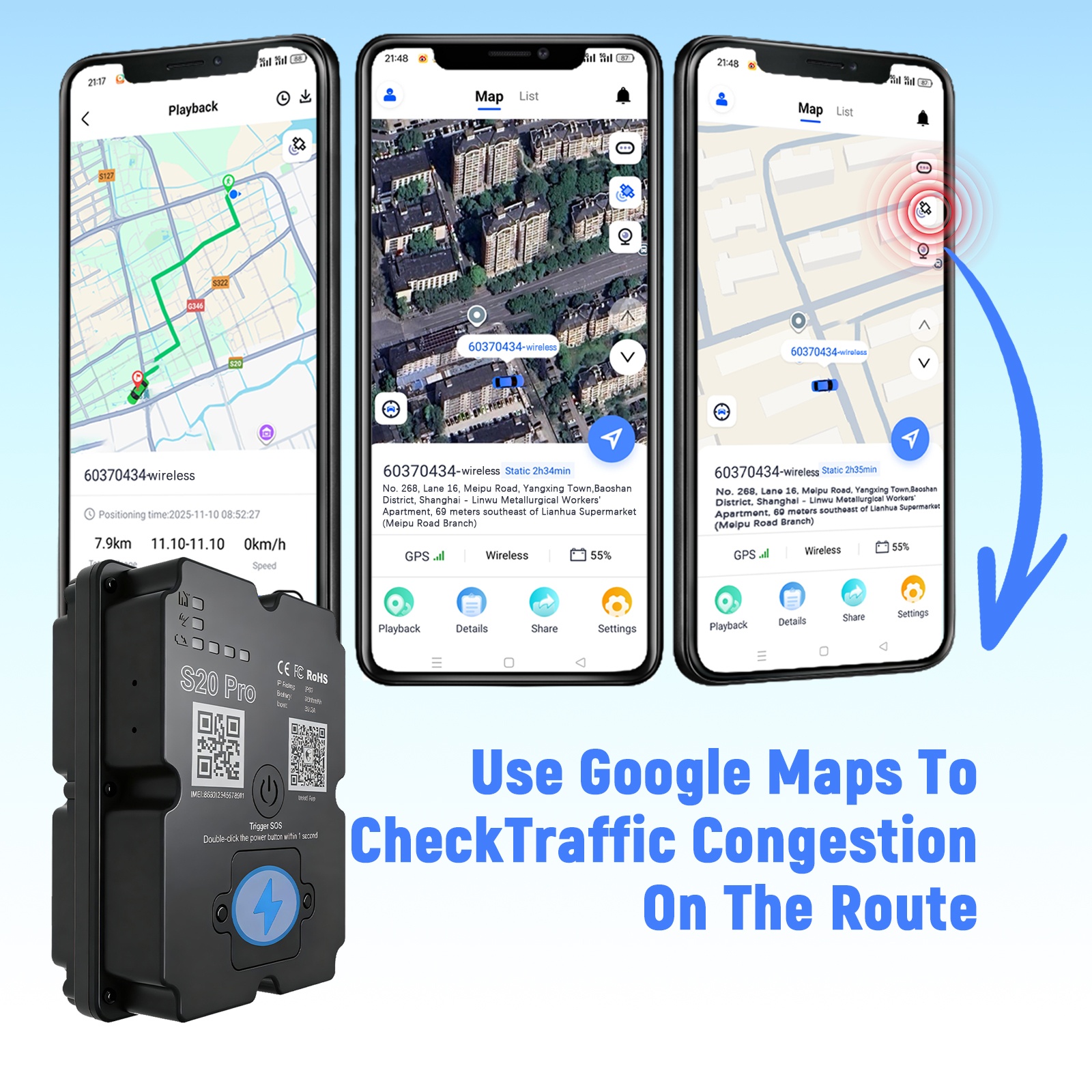 4 グラム GPS 車両トラッカー 7500 mAh IP67 防水 160 日間のロングスタンバイ複数のアラームアンチロスト車トラック用有料アプリ