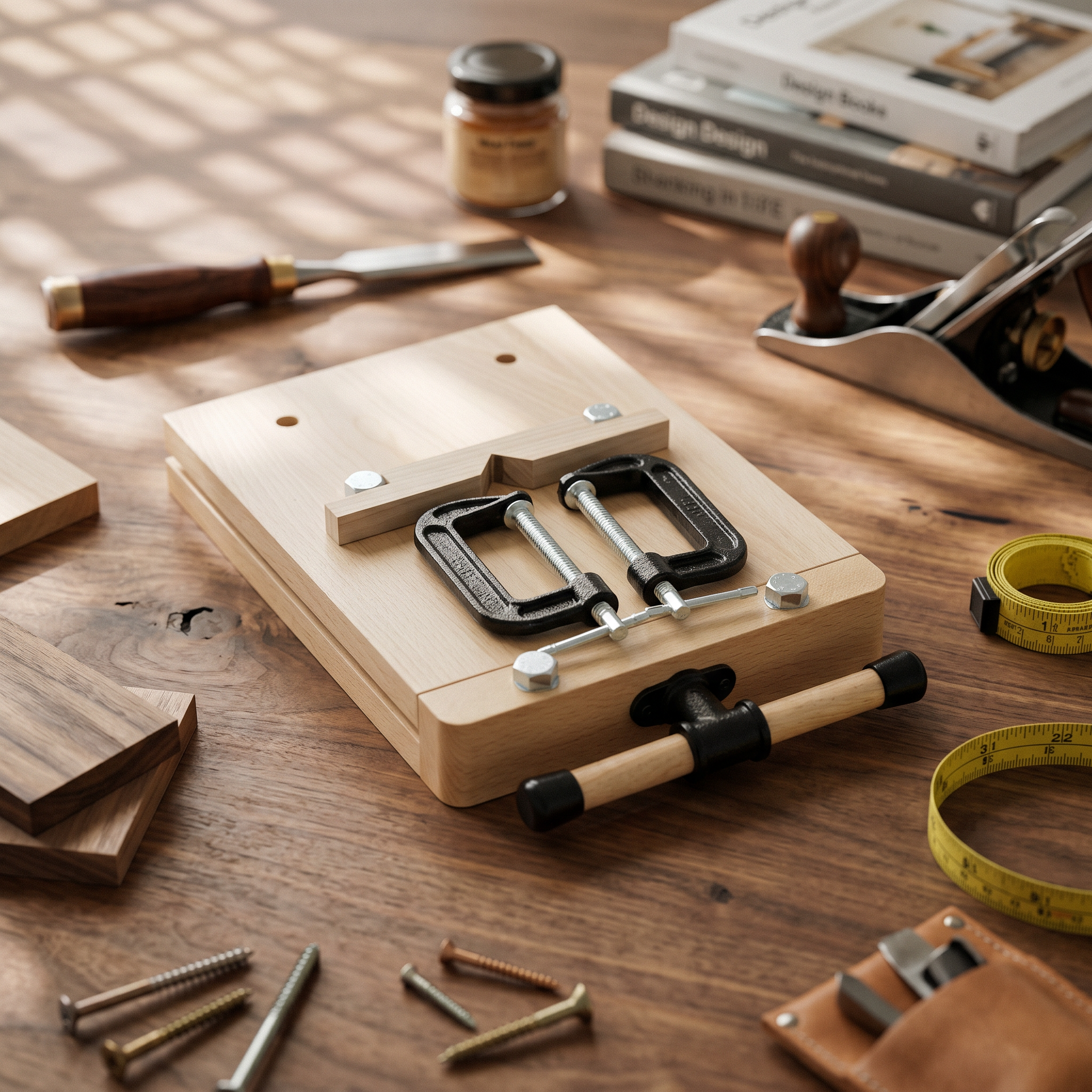 DIY ユーザー向けのポータブル木工ベンチコンパクトミニワークベンチワークショップツールクランプデザイン